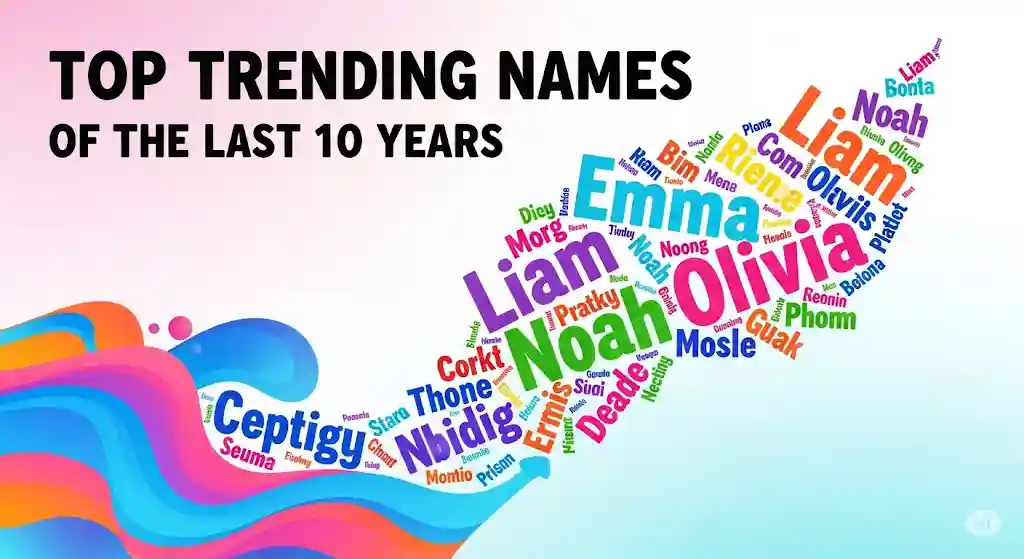 Top Trending Names of the Last 10 Years​